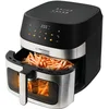 Image de Esperanza Airfryer 8L   Heteluchtfriteuse zonder olie   10 programma’s   Kijkvenster   Digitale bediening   Zwart