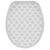 Image de Bisk Iris Toiletbril - Polypropyleen, Grijs, Eenvoudig Reinigbaar