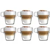 Image de Set van 6 Thermische Glazen 350ml - Dubbelwandig Borosilicaatglas