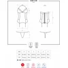 Image de Obsessive Korset met String en Jarretels Set   Jarretelset   Maat S/M   Rood