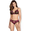 Image de Obsessive Tulia BH & String 2 st. Set - Erotische Lingerieset - Maat S/M - Roze