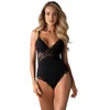 Image de Obsessive 810-TED-1 Teddy - Erotische Lingerieset - Maat XXL - Zwart