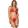 Image de Obsessive Giftella - Erotische Lingerieset - Maat L/XL - Rood