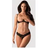 Image de Obsessive Luvae Open Cup Bh  - Erotische Lingerieset - Maat L/XL - Zwart