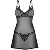 Image de Obsessive   Euridia Chemise & Tanga   Black