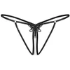 Image de Obsessive - Selisme Open Kruis String - Zwart