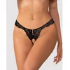 Image de Obsessive - Trinise Open Kruis String - Zwart