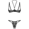 Image de Obsessive - Olianna 2-delige Open Set - Zwart