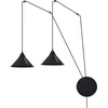 Image de Emibig Joensuu 2L wandlamp pendellamp zwart 2x E27 - Perfecte architectuurverlichting voor elke ruimte
