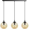 Image de Emibig Billund 3 lamp amber bol 14 cm hanglamp met regelbare hoogte 3x E14 - Perfect voor sfeervolle verlichting in elke ruimte