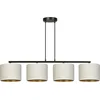 Image de Emibig Jammerbugt mooie brede hanglamp beige rond 4x E27 - Perfecte verlichting voor elke woonkamer