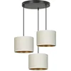 Image de Emibig Jammerbugt 3 lamps hanglamp beige rond kappen 3x E27 - Perfecte verlichting voor elke ruimte