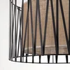 Image de Harmony Hanglamp met Vlechtwerk Kap - 3xE27 - Zwart/Jute - 50cm