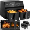 Image de Teesa AIR FRYER DUAL POT XXL - Heteluchtfriteuse - 2700W - 8L - Twee Kommen