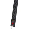 Image de Lestar LX 610 Serie - Stekkerdoos - 3m - Zwart - 6 Stopcontacten