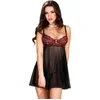 Image de Chilirose - Cr 3496 Babydoll Red & Black S/M