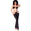 Image de Zwart Top en Legging Set met Gouden Accessoires