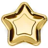 Image de 6 Gouden Rush Star papieren bord 18cm