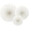 Image de Waaiers Off-White - 3 stuks