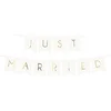 Image de PartyDeco - Banner Just Married - Goud