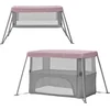 Image de Kinderkraft MOVI - Reisbedje - ingeklapt - box - kinderbed - Roze