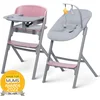 Image de Kinderkraft LIVY 4-in-1 Kinderstoel met CALMEE Schommelstoel - Voor Pasgeborenen tot 110 kg - Verstelbare Zitting en Ergonomische Rugleuning - Roze