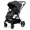 Image de Kinderkraft YOXI 3-in-1 Kinderwagen   Van Geboorte tot 22 kg   Reiswieg, Wandelzitje & MINK PRO i-Size Autostoel   Grijs