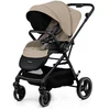 Image de Kinderkraft YOXI 3-in-1 Kinderwagen   Van Geboorte tot 22 kg   Reiswieg, Omkeerbaar Wandelzitje & MINK PRO i-Size RWF Autostoel   Lichtgewicht, Wendbaar met Grote Wielen   Beige