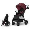 Image de Kinderkraft GRANDE 2 Buggy - allround vering 5-puntsgordel veiligheidsbeugel compact inklapbaar - Bourgogne