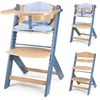 Image de Kinderkraft ENOCK - Houten Kinderstoel 3-in-1 - met Kussenset - Hoge babystoel - Hoogte verstelbaar in 5 niveaus - 3-punts gordels, - Tot 10 jaar - Nordic Breeze