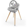 Image de Kinderkraft FINI UP Kinderstoel 3 in 1   Kunstlederen Bekleding   Verstelbare Tray   Ligstoeltje - Omzetbaar naar Speelfauteuil   Vvan de geboorte tot 20 kg   Grijs