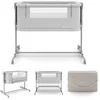 Image de Kinderkraft NESTEE GROW 2 - co-sleeper wieg - met verlengbaar matras - verrijdbaar met wielen - Lichtgrijs