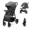 Image de Kinderkraft TRIG 3   Buggy   Tot 25 kg draagkracht (22 kg kind + 3 kg mand)   Waterafstotende kap met ventilatie   Grijs