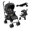 Image de Kinderkraft SIESTA 2   Buggy   Tot 22 kg draagkracht, soepel te sturen   Rugleuning & voetensteun verstelbaar, foam grepen   Zwart