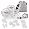 Image de Kinderkraft GENTLEFLOW Hands-Free Dubbele Borstkolf   Elektrische   Draadloos & Zeer Stil - Drievoudig Systeem met 9 Niveaus - Licht   2 x 180 ml Reservoir   4 Borstschilden (17 24 mm) - Roze