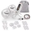 Image de Kinderkraft GENTLEFLOW Hands-Free Dubbele Borstkolf   Elektrische   Draadloos & Zeer Stil - Drievoudig Systeem met 9 Niveaus - Licht   2 x 180 ml Reservoir   4 Borstschilden (17 24 mm) - Goud