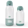 Image de Kinderkraft GAJA   Draagbare Melkverwarmer & Thermos 350 ml   Melk Verwarmen in 2 min   Warmte tot 20 uur   5 Temperatuurstanden   USB-C   Voor Onderweg - Groen