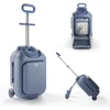 Image de Kinderkraft CABBY - Kinderkoffer - 2-in-1 ride-on - Compact inklapbaar - Blauw