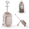 Image de Kinderkraft CABBY - Kinderkoffer - Zitkoffer 2-in-1 - Met wielen en zitje - Roségoud