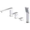 Image de OMNIRES Parma - Badrandkraan, 4-gats installatie, wit/chroom PM7432CRB
