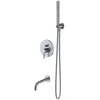 Image de OMNIRES Y - Inbouw badkraan, 3-gats installatie, met inbouwdeel, met accessoires, nikkel SYSYW01NI