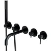 Image de OMNIRES Y - Inbouw badkraan, 5-gats installatie, met inbouwdeel, met accessoires, zwart Y1237/1BL