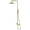 Image de OMNIRES Y - Doucheset met kraan, diameter 25 cm, geborsteld goud Y1244MGLB