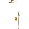 Image de OMNIRES Y - Doucheset met inbouwthermostaat, met inbouwdeel, diameter 25 cm, 5 jets, geborsteld goud SYSYT05GLB