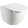 Image de OMNIRES Ottawa - Hangend toilet met wc bril SoftClose, Rimless, mat wit OTTAWAMWBM