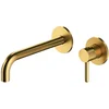 Image de OMNIRES Y - Inbouw wastafelkraan, 2-gats installatie, met inbouwdeel, geborsteld goud Y1215HLGLB
