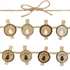 Image de Houten Kerstknijpers 8 stuks - Decoratie voor Kerstboom & Cadeaus