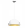 Image de BETA Hanglamp Wit/Goud 1xE27 35cm - Stijlvol en Tijdloos