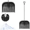 Image de KADAX Sneeuwschep met ergonomische handgreep, kunststof blad, sneeuwschuiver, ideale sneeuwschuiver voor kleine en grote sneeuwniveaus, sneeuwruimer, stabiel (aluminium steel, zwart)