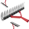 Image de KADAX Gazonbeluchter, handmatige verticuteermachine voor tuin, gazon, schuim, tuinaccessoires van metaal, snijhark, cultivator, gazonbeluchter, verticuteermachine (eenzijdig, zonder handvat)